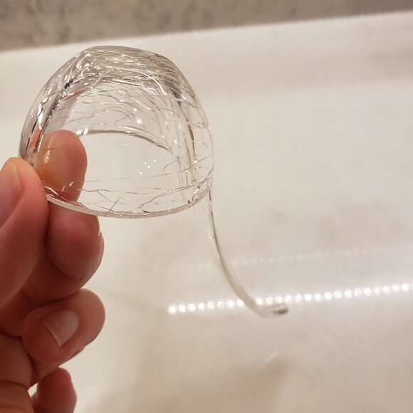 Vintage French Glass Ice Bucket with Design - Picture 9 of 9